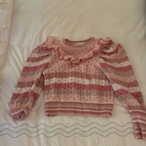 I’m selling a pink Loveshackfancy sweater!